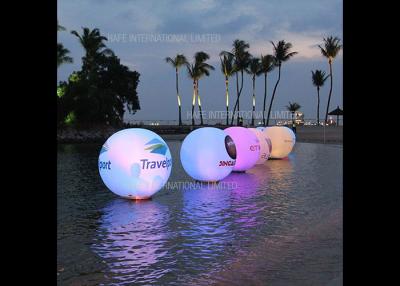 China LED 72W RGB Attractive Inflatable Floating Water Balloon AC230V 50HZ / AC120V 60HZ for sale