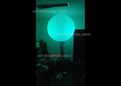 China 96W RGB Inflatable Led Light White Nylon Fabric 160 CM Balloon For Dance Party Decoration for sale