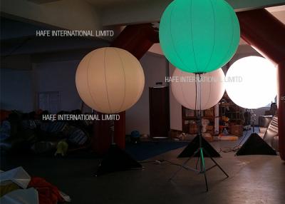 China 130 CM Moon Shape Inflatable Led Light Balloon With Adjustable Tripod Stand for sale