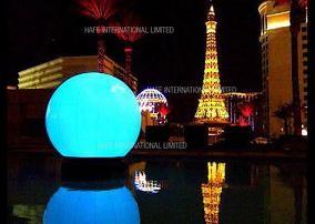 China Floating Giant Inflatable Lighting LED 480W Water Balloon For Concert / Advertising for sale