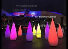 China Aero Kegel-aufblasbare Beleuchtungs-Dekoration, Sozialunternehmensereignis-Lichtmast LED 100W zu verkaufen