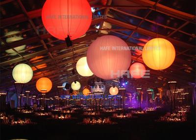 China LED DMX512 Illumination Inflatable Lighting Moon Balloon Hanging Use for sale