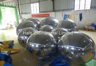 China Silver Golden Current Stock Inflatable Mirror Ball Reflection Beauty Surround For Theme Show for sale