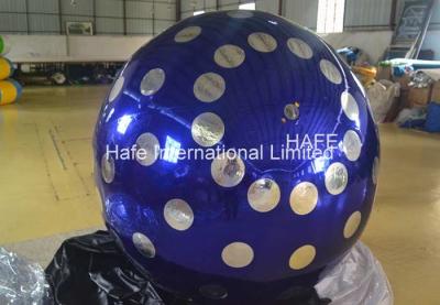 China 4 M Inflatable Lighting Decoration , 13ft Flying Helium Inflatable Mirror Ball for sale