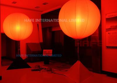 China DMX Colored Inflatable Lighting Decoration Glow Balloons In Red Pink Yellow Orange 16 Colors for sale