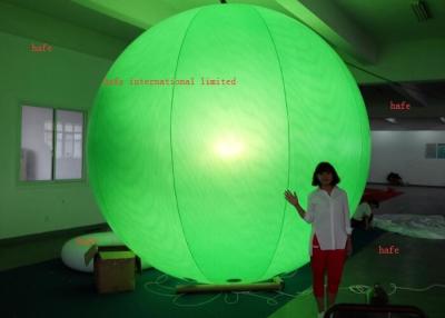 China Printing Logo 4.6m / 15.1ft  Inflatable LED Light Halogen Lamp With Different Color Balloon for sale