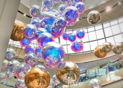 China Advertising Silver Inflatable Mirror Balloon Reflective Ball Theme Decoration Use for sale