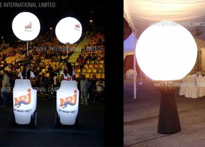China 1.6m Tripod Moon Crystal Balloon Lighting With 200W LED For Events Decoration for sale