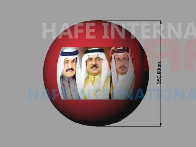 China 3.5m Arabia Events Helium Balloon , Middle East Celebrate Giant Light Up Balloons for sale