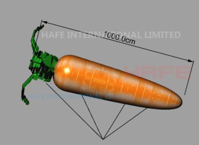 China Vegetables Carrot Peach Corn Helium Balloon Lights With LED Lights Inside for sale