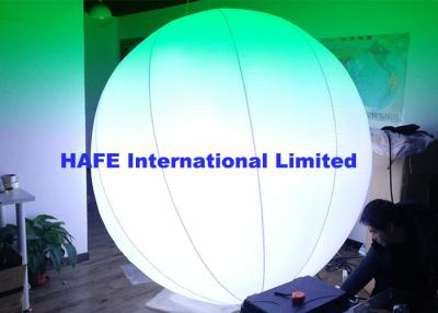 China Hanging Inflatable Lighting Decoration RGBW 400W DMX Stage Lighting 2m Diameter for sale