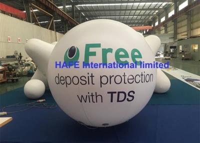 China Balão inflável da propaganda do céu do hélio do PVC com iluminação e marcagem com ferro quente à venda