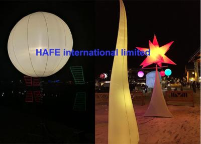 China AC DC LED 640w - 800w Inflatable Lighting Decoration Moon Balloon Lighting for sale