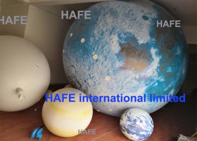 China Balão inflável 1.3m reusável atrativo da lua do hélio do balão da propaganda para o festival à venda