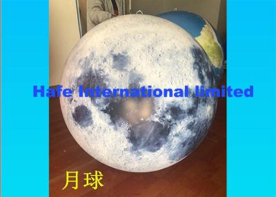 China Moon Inflatable Advertising Balloon 2.2m , Custom Inflatable Balloons With LED Light for sale