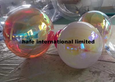 China Diameter 5m Inflatable Mirror Balloon Inflatable Show Mirror Ball Reflect Light for sale