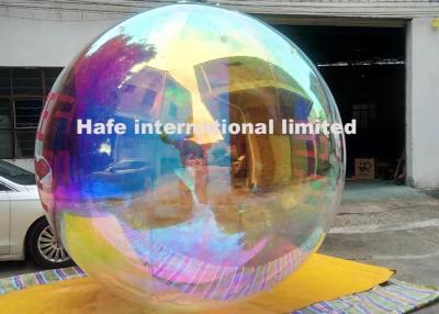 China 5ft Reflecting Giant Silver Inflatable Mirror Ball For Exhibition Booth Decoration for sale