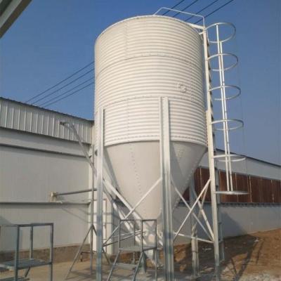 China Granja automática de pollos de engorde del sistema de alimentación de silo de aves de corral silo de grano de 3 toneladas en venta