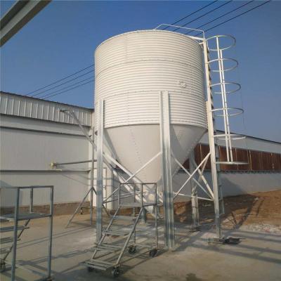 China Silo de alimentación de aves de corral de acero galvanizado Almacenamiento de alimentación Silo de grano de 6 toneladas en venta