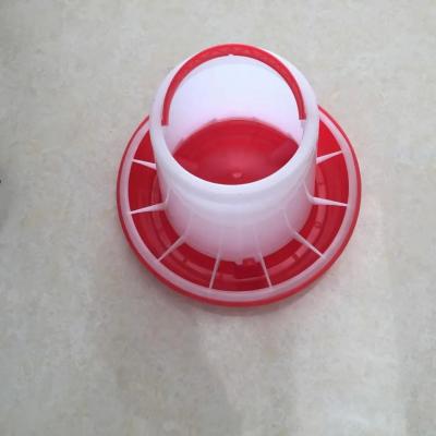 China ABS Chicken Feeder Pan Automatic Pan Feeding System Red Or Yellow for sale