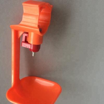 China holding card bracket clamp clip chick chicken water nipple drinker for quail broiler poultry square tube pipe for sale