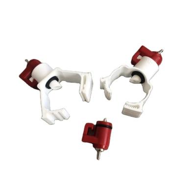 China White Red Automatic Chicken Water Nipple Poultry Drinking Line Parts for sale