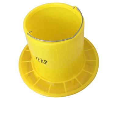China 6KG 10KG 15KG Poultry Bucket Feeder Chicken Feeding Line Parts PVC for sale