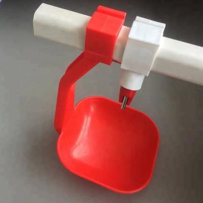 China Quail Chicken Poultry Feeder Drinker 25mm POM Nipple Cup Drinker for sale