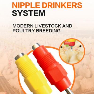 China 360 Degree triggering Chicken Automatic Nipple Drinker Broiler Chicken Water Poultry Nipple Drinker for sale