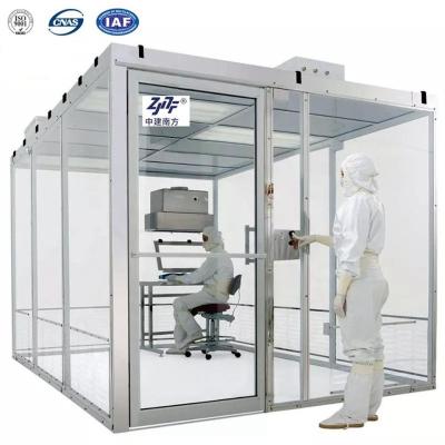 China GMP Modular Clean Room Booth ISO 5 6 7 8 Laminar Flow Dust Free for sale