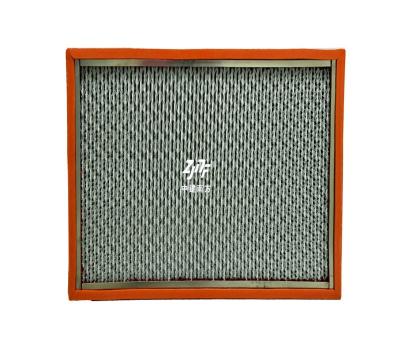 China H13 250℃ Glass Fiber HEPA Filter , High Temp Resistant HEPA Filter Panel for sale