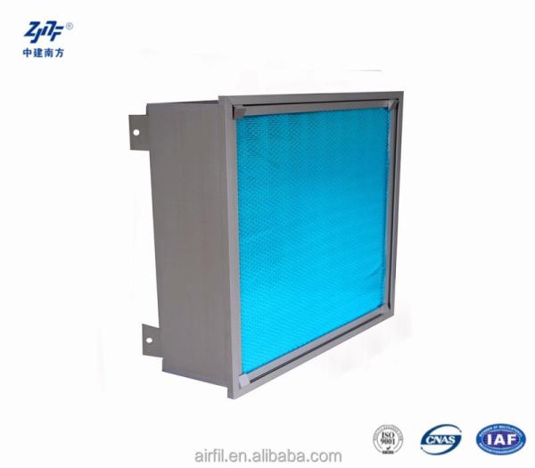 Quality Liquid Tank Industrial HEPA Filter AHU Synthetic Glass Fiber Filter Mini Pleated for sale