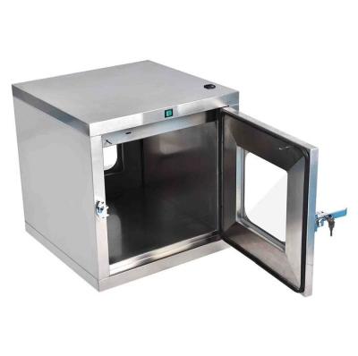 China Customized Clean Room Pass Box Electronic Mechanical Interlock Stainless Steel for sale