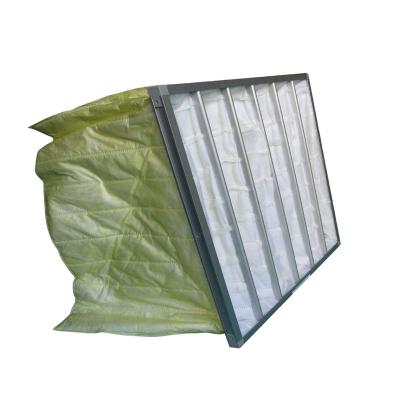 China Dust Collect Pocket Air Filter F6 F7 F8 F9 Bag Glass Fiber Synthetic Non Woven for sale