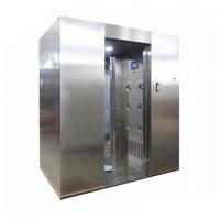 Quality SUS304 Clean Room Air Shower Booth LED Double Person Two Side Blowing for sale