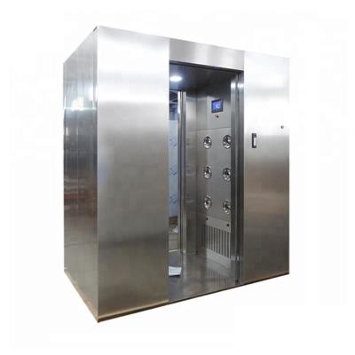 China SUS304 Clean Room Air Shower Booth LED Double Person Two Side Blowing for sale