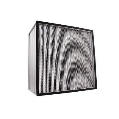 China Deep Pleated Clean Room HEPA Filter With Superfine Glass Fiber Aluminum Foil for sale