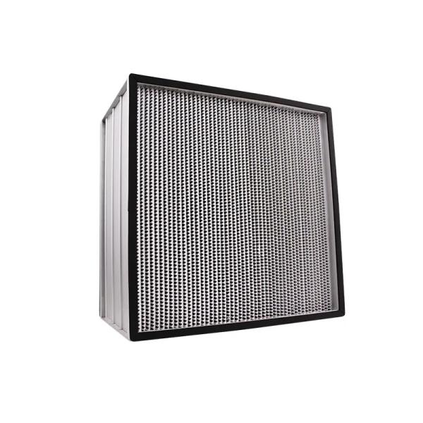 Quality Deep Pleated Clean Room HEPA Filter With Superfine Glass Fiber Aluminum Foil for sale