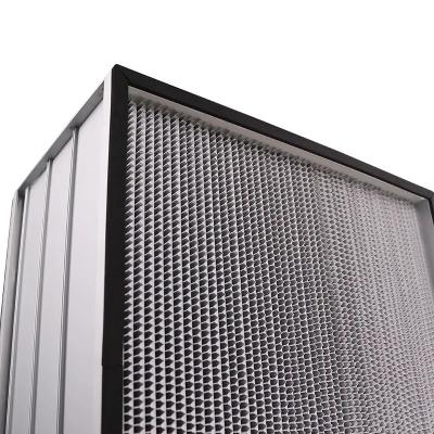China Customized Size HEPA Pleated Filter , Superfine Glass Fiber Air HEPA Filter for sale