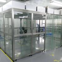 Quality H14 HEPA Soft Wall Cleanroom Booth Portable With Laminar Flow FFU Ceiling for sale