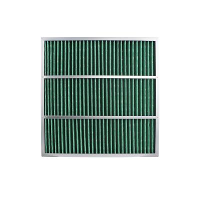 China G3 G4 Prefiltro de aire 5um Panel plegable rectangular para reemplazo de HVAC en venta