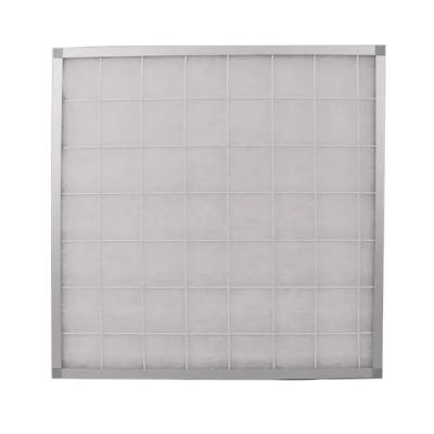 China 6-15Pa Panel Air Filter , Galvanized Iron Fiber Cotton Polyester Air Filter for sale