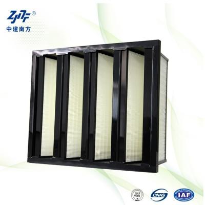 China HVAC System V Bank Air Filter 99.99% For Cleanroom Laminar Flow Hood for sale