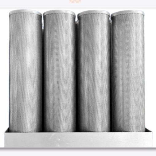 Quality Round Cylinder Chemical Air Filter For HVAC System 0.1 0.3 Micron for sale