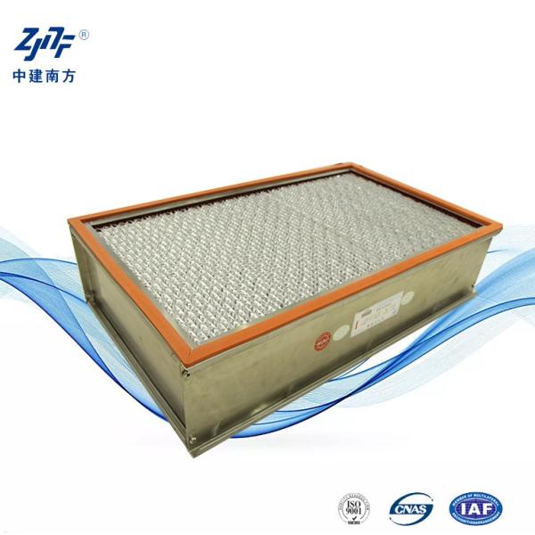 Quality Stainless Steel Industrial HEPA Filter High Temp Resistant For HVAC for sale