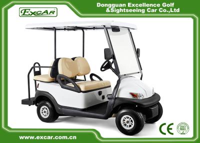 China 48V lithium Battery Powered Electric Golf Car EXCAR A1S2+2 White for sale
