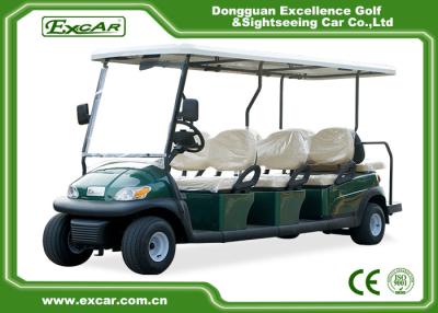 China 24KM/H 48V Electric Golf Carts , Steel Chassis 8 Seater Golf Cart for sale