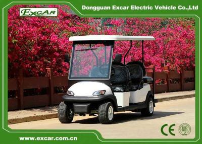 中国 48V 4 Flip Seats Carts Electric Golf Buggies With Sun Shade 販売のため
