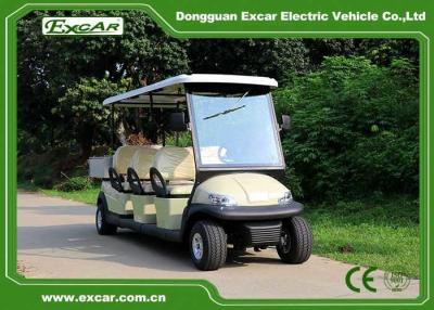 Китай Excar 6 Seater Golf Buggy With 800x1100x280mm Aluminum Cargo Box продается