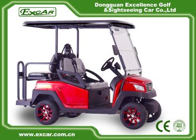 China 4 Sitzer-rote elektrische Golfmobile schlagen elektrisches Golfmobil des Sitzers des Autos 4 mit einer Keule zu verkaufen